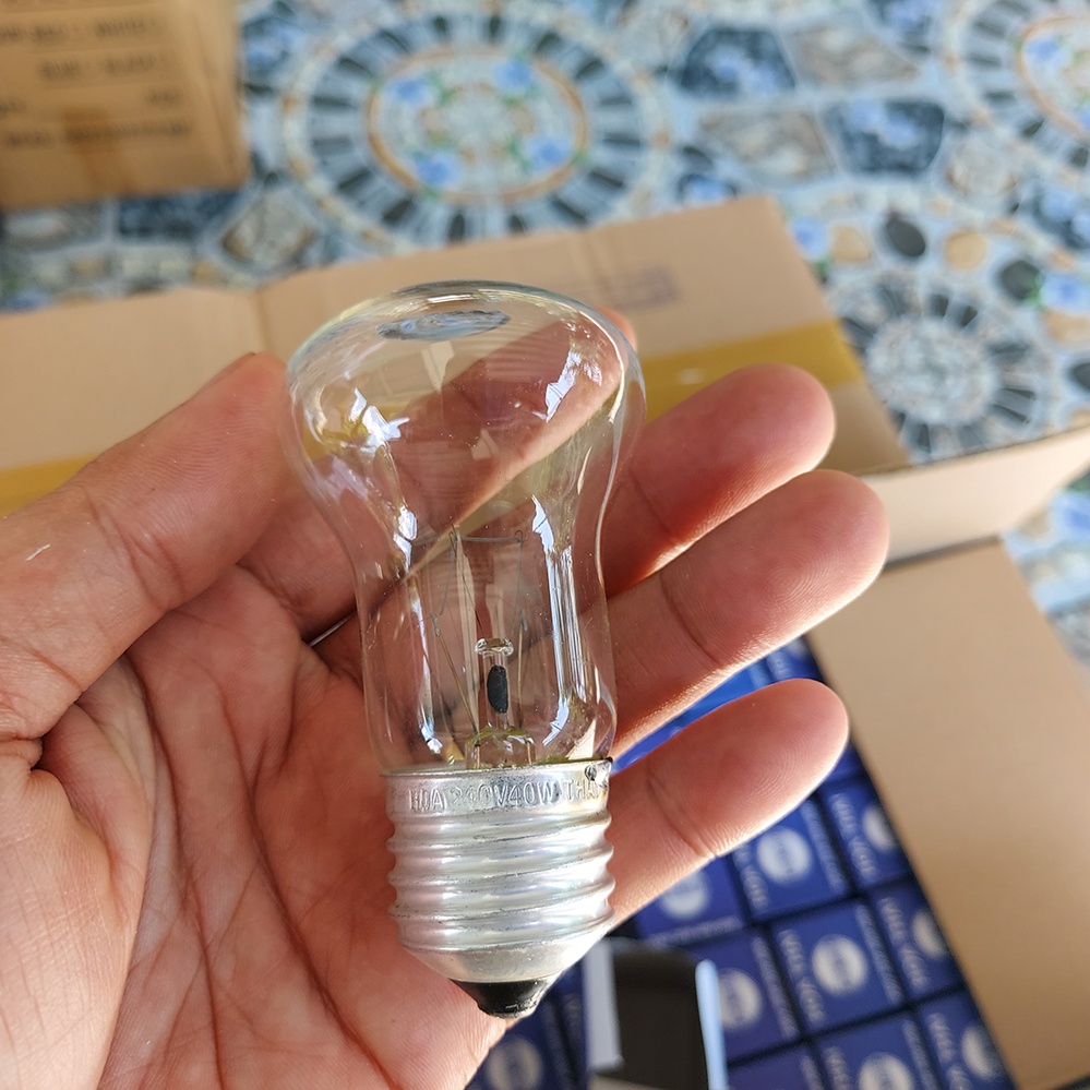 Combo 5 Bóng đèn sợi đốt 220v 40w trắng trong chuyên ấp trứng