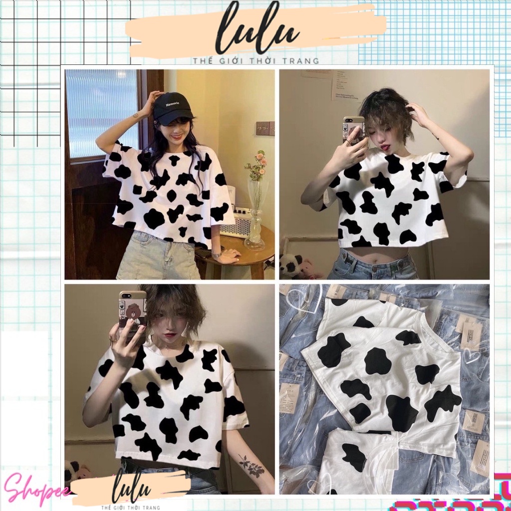 Áo croptop dưới 55kg - Bò sữa hot trend