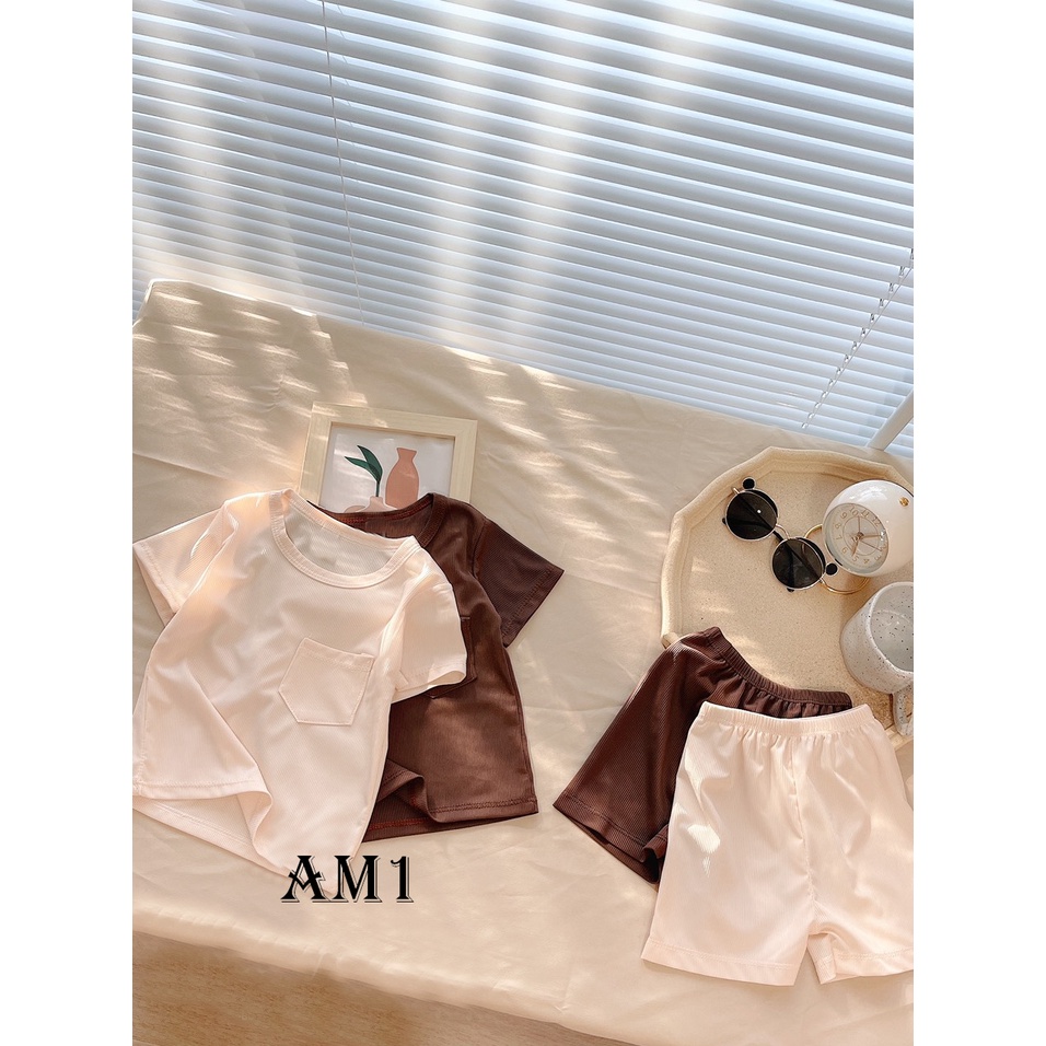 (7-18kg) Đồ bộ quần áo em bé sơ sinh tới 18kg - bộ quần áo cho bé trai và bé gái chất tăm QATE950