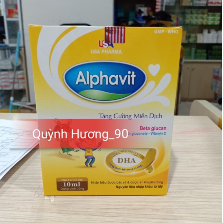 ALPHAVIT Tăng cường miễn dịch hộp 20 ống giúp tăng sức đề kháng ở trẻ