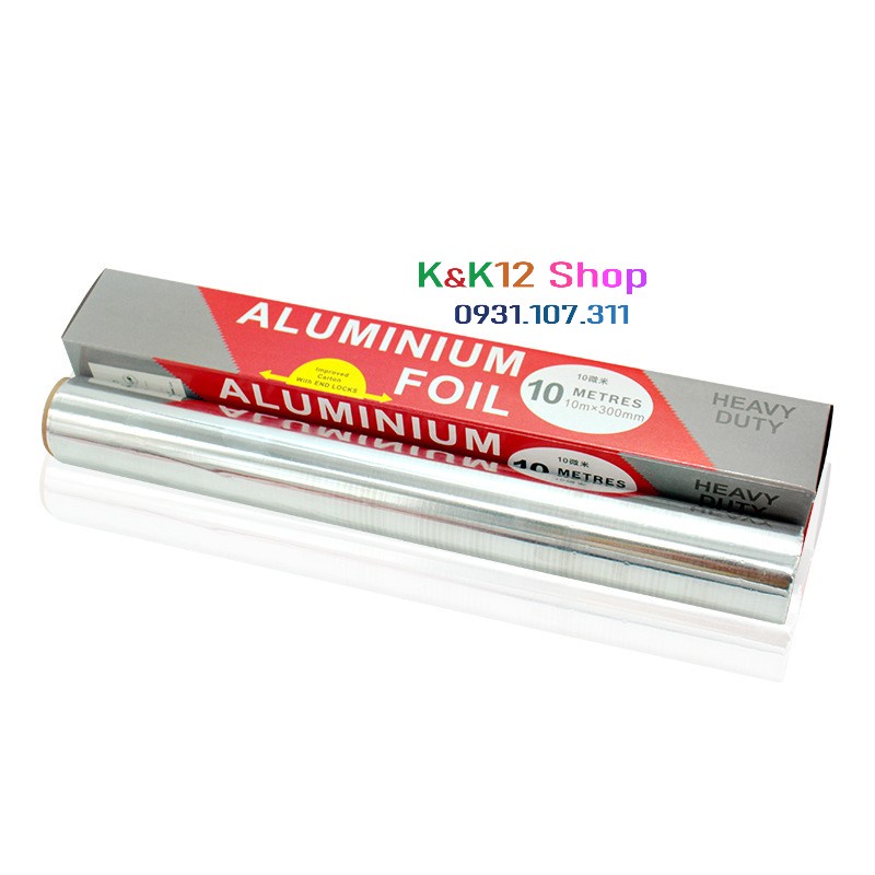 Giấy bạc nướng thịt. Giấy nhôm bọc thực phẩm. Giấy nhôm nhà bếp[ALUMINUM ĐỎ]