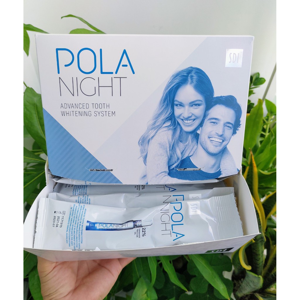 Gel tẩy trắng răng tại nhà Pola Night 22% Carbamide Peroxide, trắng răng không ê buốt, hàng chính hãng SDI/Úc