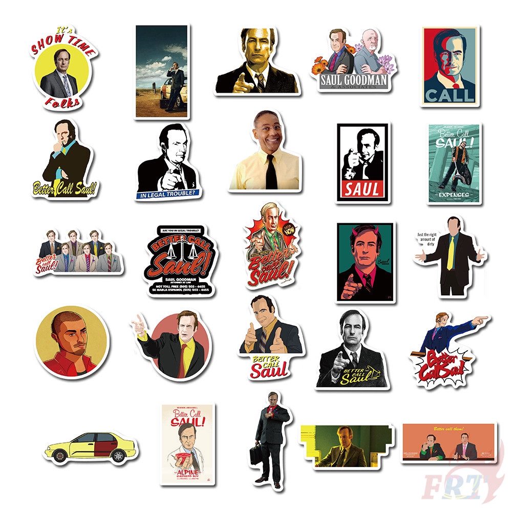 Set 50 nhãn dán Better Call Saul Series 01 DIY hành lý laptop ván trượt thời trang