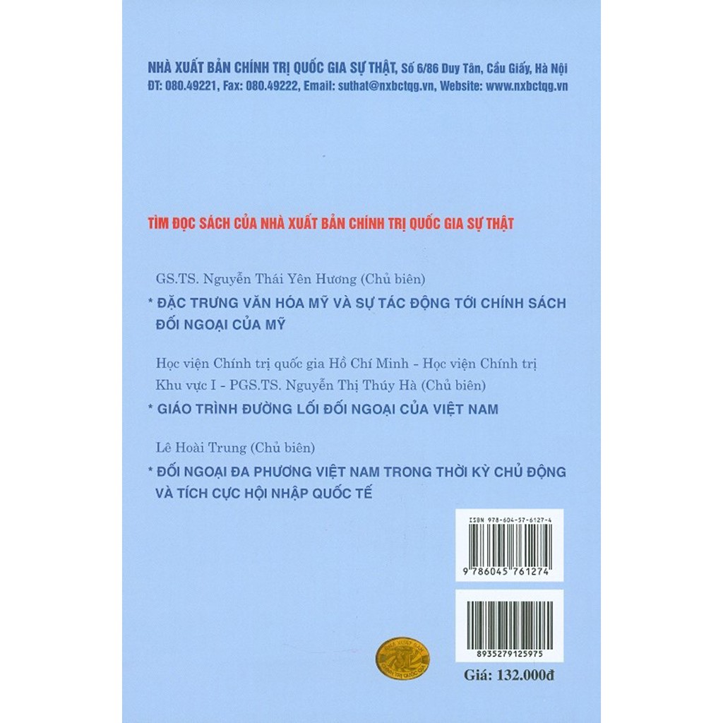 Sách - Ngoại Giao Chuyên Biệt Hướng Đi, Ưu Tiên Mới Của Ngoại Giao Việt Nam Đến Năm 2030 (Sách Chuyên Khảo) | BigBuy360 - bigbuy360.vn