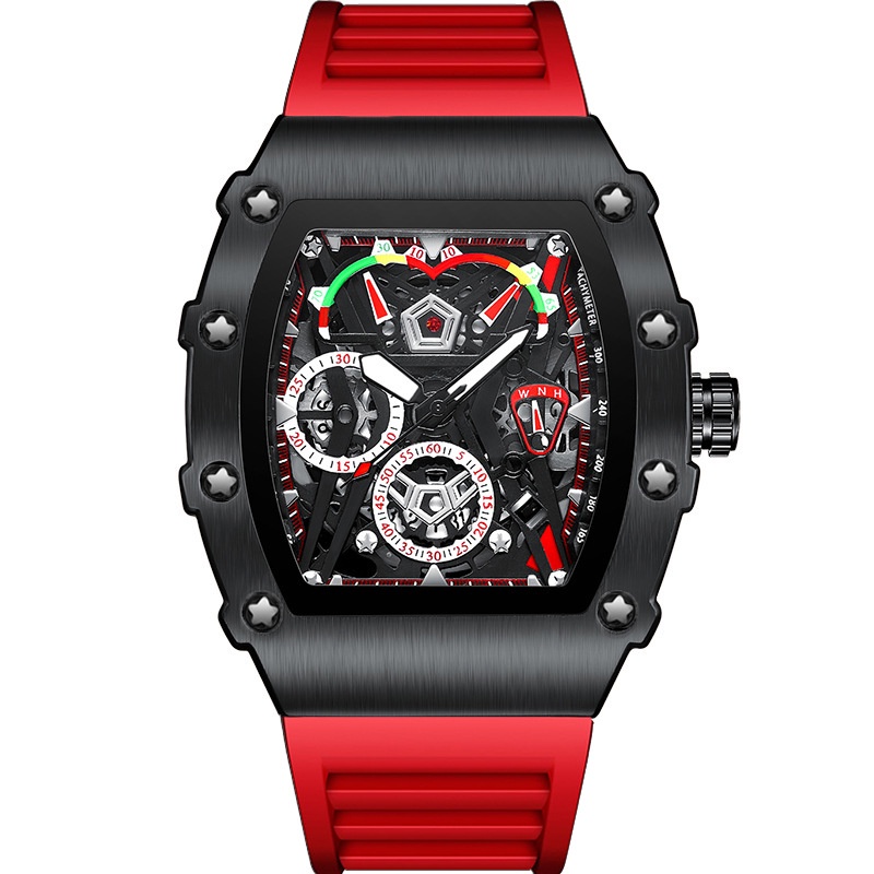 Đồng hồ nam KImsdun  K-2102B Đồng hồ dành cho nam Lộ máy và Kim dạ quang sang trọng