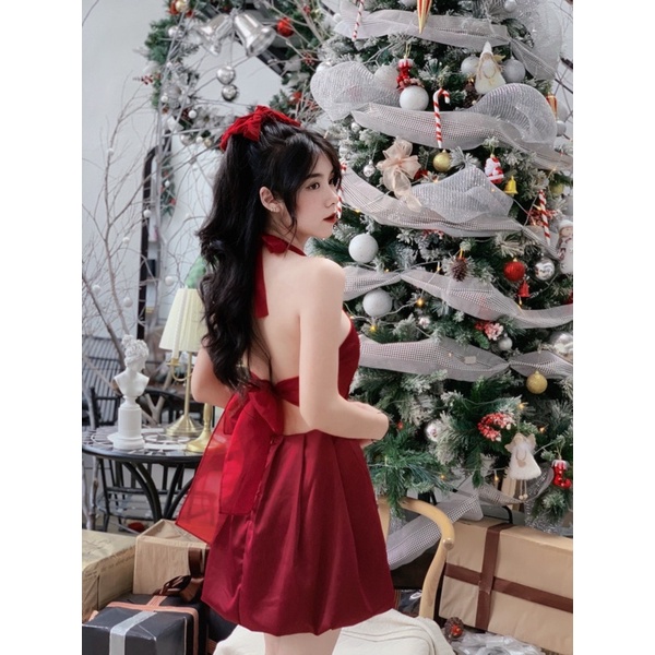 Đầm lụa cột nơ lưng Rita