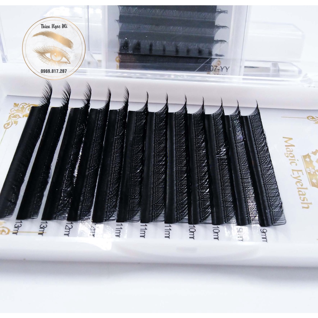 Mi YY mix size 9-14mm_bắt keo_dụng cụ nối mi_Thienngocmi