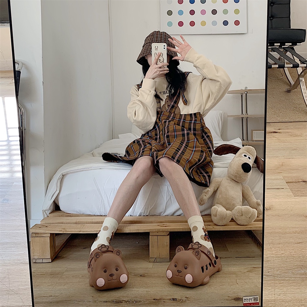 Dép Cross nhiều hình con vật gấu thỏ đáng yêu hot mùa hè 2023 xinh xắn