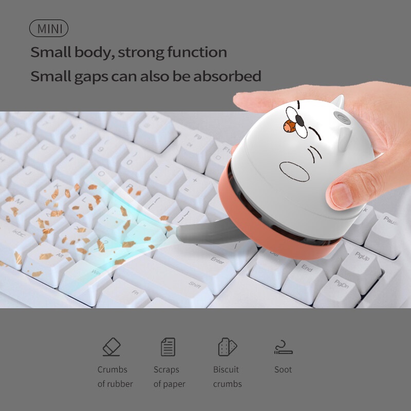 Máy hút bụi mini JIASHI vệ sinh bàn phím máy tính tiện dụng cho học sinh