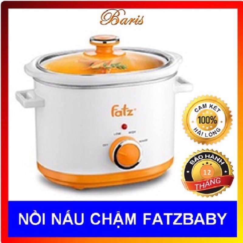 Nồi Nấu Chậm Fatz Baby Slow 1 1.5L - FB9015MH / Slow 2 2.0L - FB9020MH / Slow 3 2,5L - FB9025MH