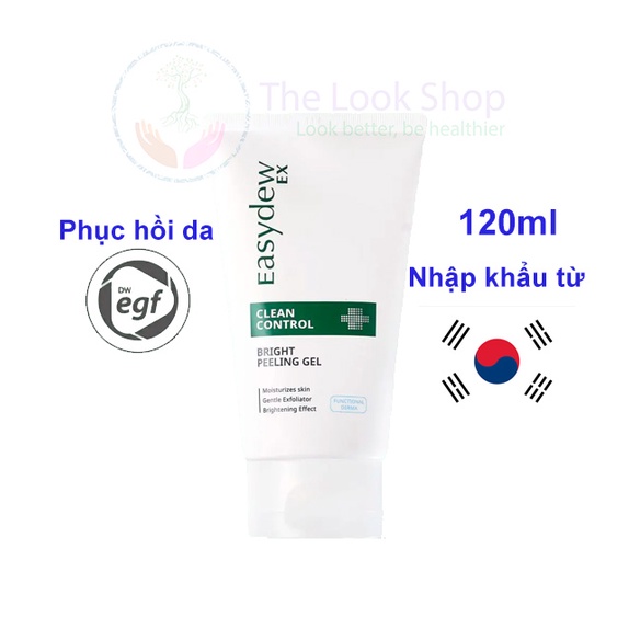 Easydew- Gel Tẩy Tế Bào Chết EGF dành cho mọi loại da- Clean Control Bright Peeling Gel 120ml