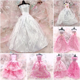 Các mẫu váy dạ hội cúp ngực cho búp bê 30cm