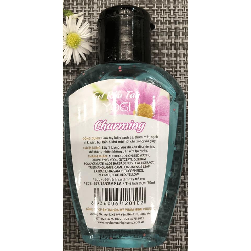 Gel Nước Rửa Tay Khô Diệt Khuẩn YOGI chai 70ml nhiều hương ( HỘP 12 CHAI ) diệt khuẩn 99,9% | BigBuy360 - bigbuy360.vn
