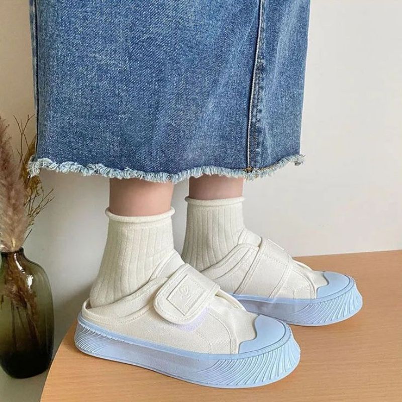 GIÀY SNEAKER QUAI DÁN ĐẾ MÀU