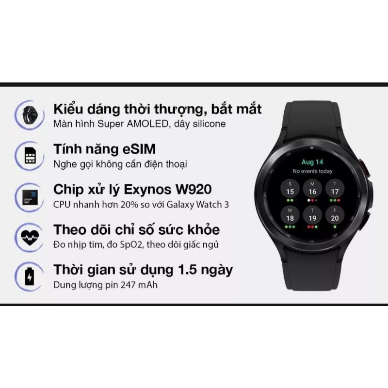 Đồng Hồ Samsung Galaxy Watch 4 Classic - Hàng Chính Hãng