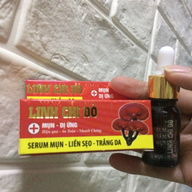 Serum chấm mụn – Thâm – Trắng da LINH CHI ĐỎ