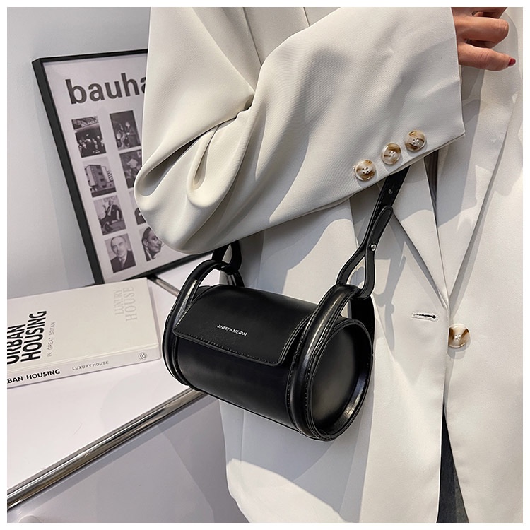 Túi Đeo Chéo Hình Trụ Thời Trang Hàn Quốc Cho Nữ