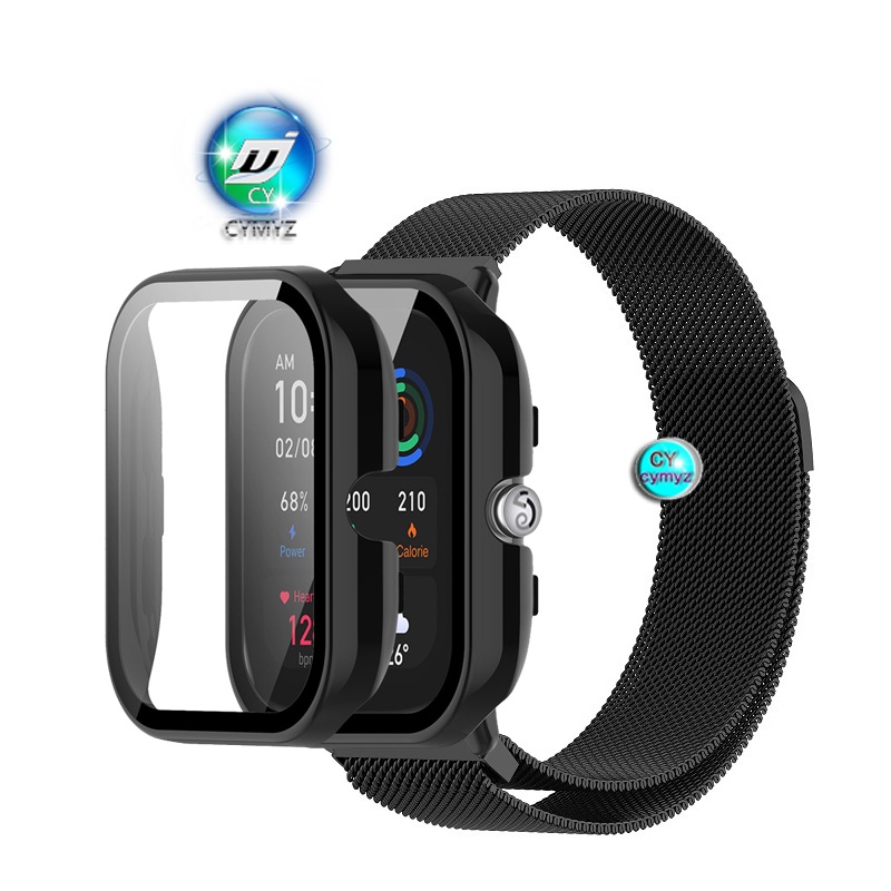 Amazfit Ốp Bảo Vệ Bằng Thép Không Gỉ Có Dây Đeo Tay Dành Cho amazfit GTS 4 mini amazfit GTS 4