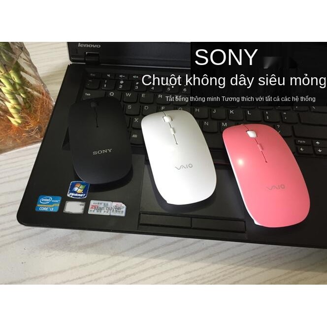 Máy tính Sony Chuột không dây Slim Mute Mouse xách tay đa năng để bàn Tất cả trong một văn phòng tại nhà