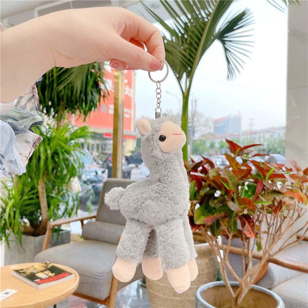 Móc Khóa Hình Lạc Đà Alpaca Nhồi Bông Dễ Thương
