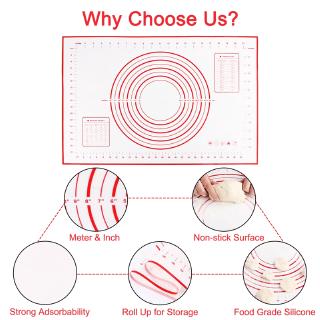 Thảm Silicon Nhào Bột Làm Bánh Chống Dính