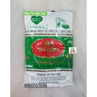 (Có clip)Trà Xanh Thái Lan loại cám 200gr. Hàng chính ngạch có tem phụ T.Việt