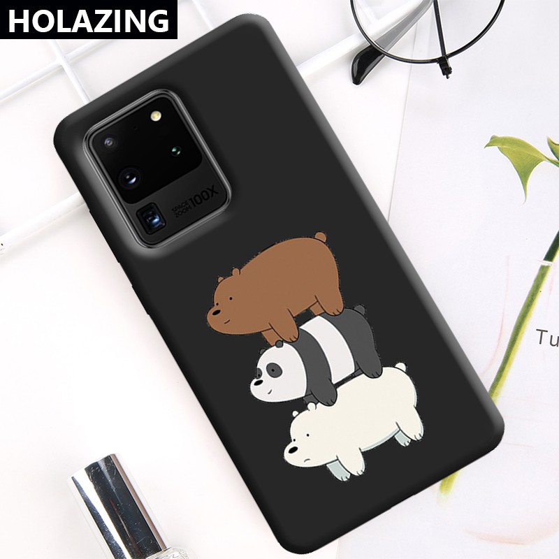 Ốp Điện Thoại Silicon Mềm Hình We Bare Bears Cho Samsung Galaxy S20 Plus S20 Ultra Samsung Note 20 10 Plus 9 S10 5G S10 S9