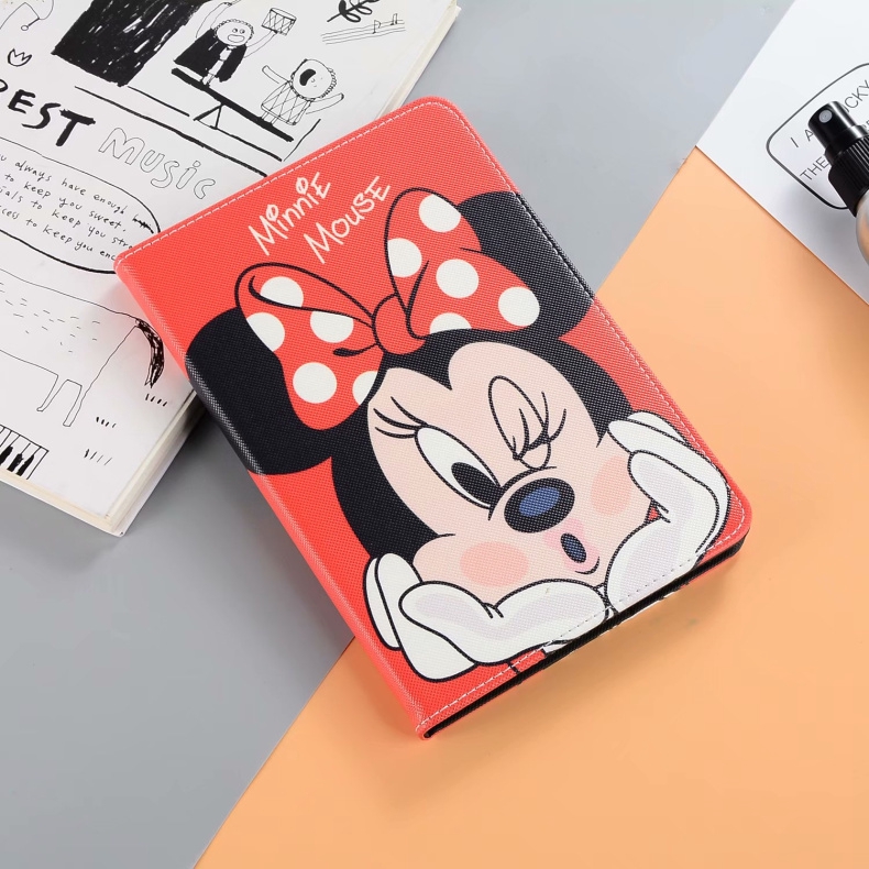 ✎ Bao Da Máy Tính Bảng Họa Tiết Hoạt Hình Mickey Minnie Dễ Thương Cho Ipad Air 2 Mini 510.5 Air 4 10.9 mini6 2021air