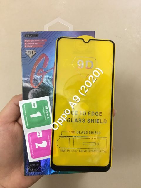 Oppo A9 - Kính Cường Lực 9D Full Keo Full Màn Oppo A9 ( 2020)