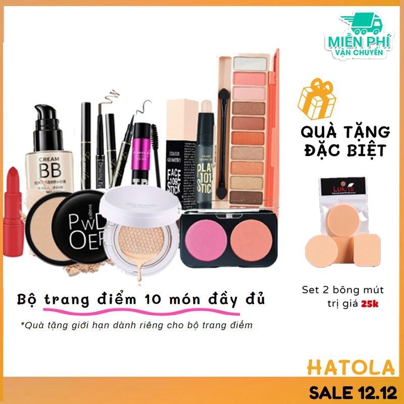 Set trang điểm đầy đủ 10 món cơ bản từ a-z bộ trang điểm cá nhân | BigBuy360 - bigbuy360.vn