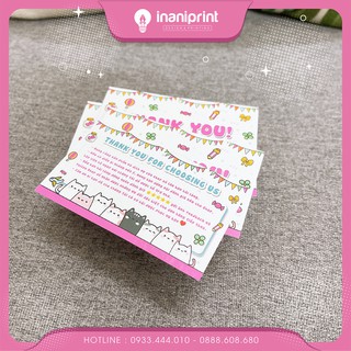 PHIẾU CẢM ƠN KHÁCH HÀNG Siêu kute MS: 014