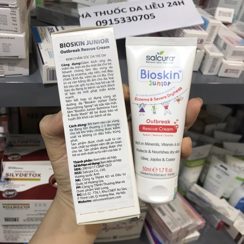 KEM CHĂM SÓC DA TRẺ EM BIOSKIN JUNIOR OUTBREAK CREAM 50ml