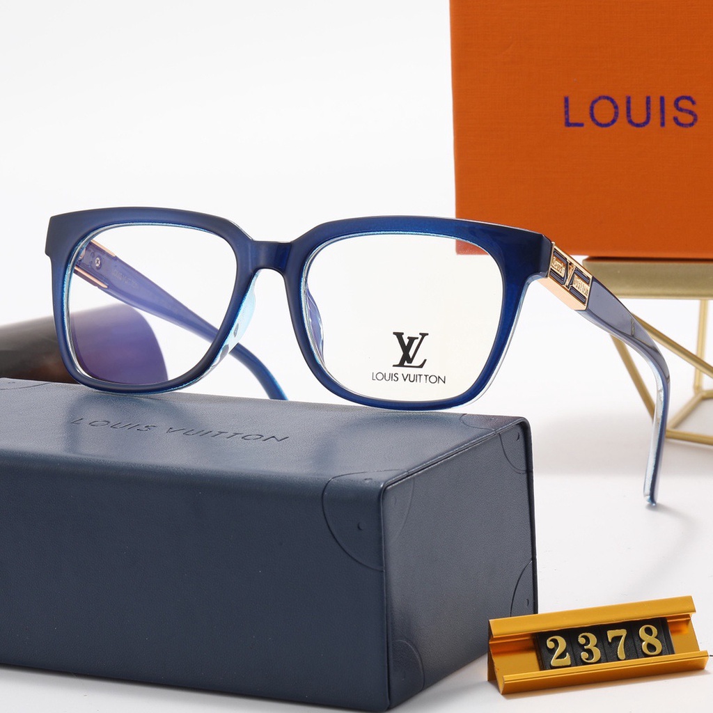 Kính Mắt Gọng Tròn Chống Ánh Sáng Xanh Phong Cách Louis Vuitton