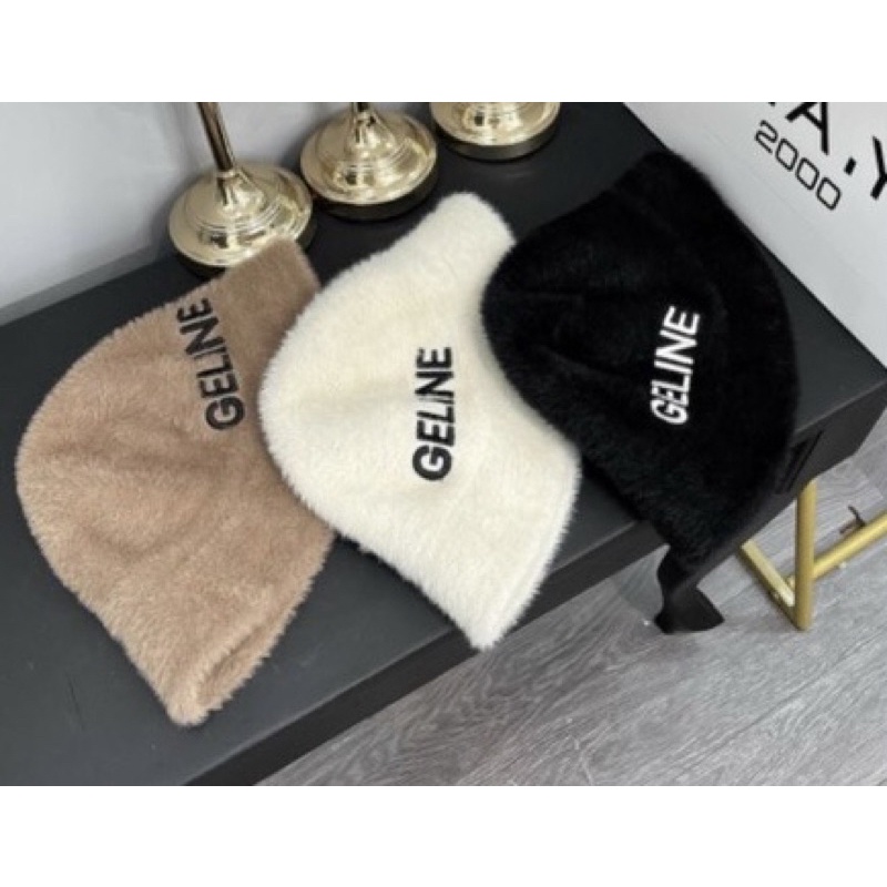 MŨ LÔNG CỪU, NÓN BUCKET LÔNG CỪU SIÊU MỀM MỊN Logo Ch, Ge CHUẨN HÀNG QC