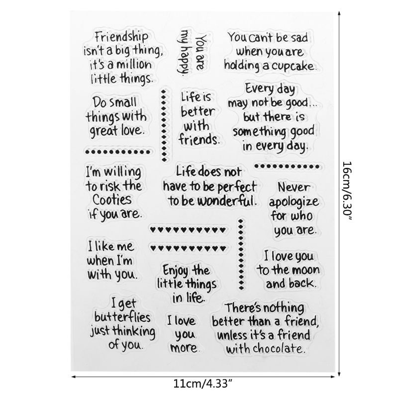 Con Dấu Silicone Trong Suốt Trang Trí Thủ Công