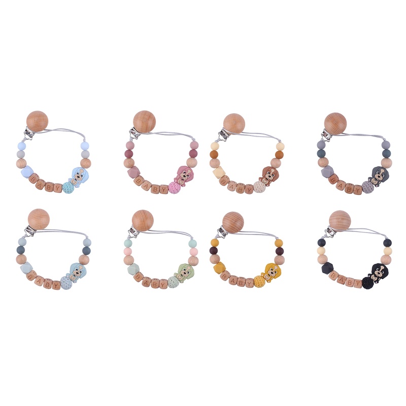 Kẹp Giữ Núm Vú Giả Bằng Silicone Cho Bé Trai Bé Gái