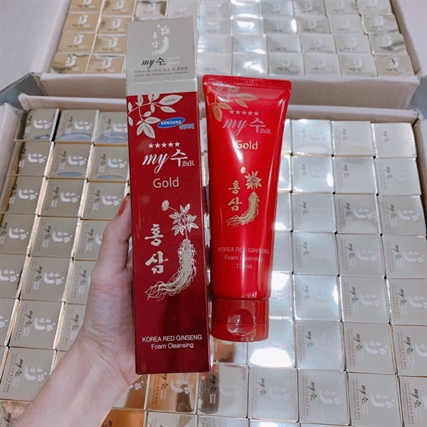 Sữa Rửa Mặt Hồng Sâm My Gold Korea Red Ginseng Foam Cleansing - 130ml