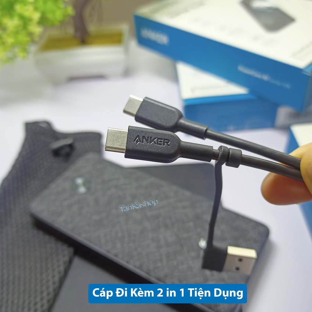 Pin sạc dự phòng ANKER PowerCore Slim Sense 10000mAh PD - A1231 - A1244