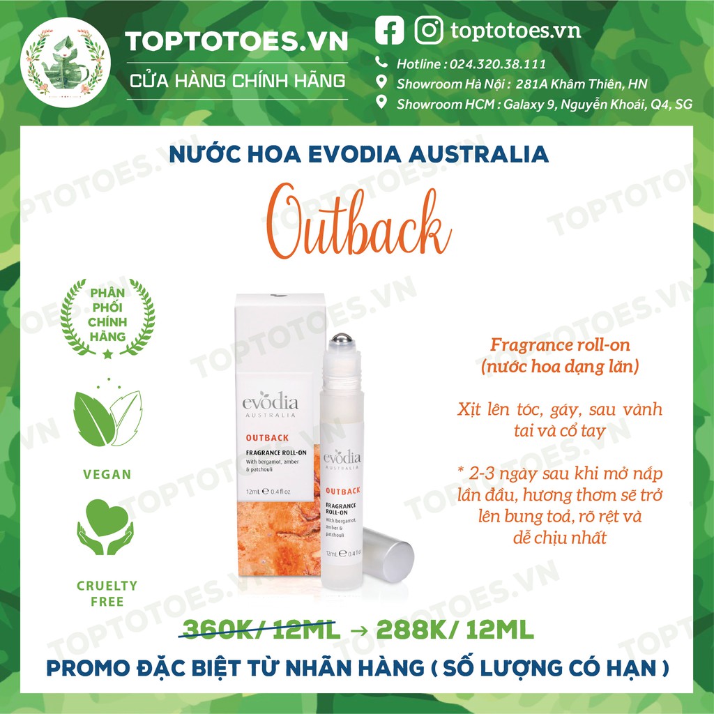 Nước hoa Evodia Australia OUTBACK