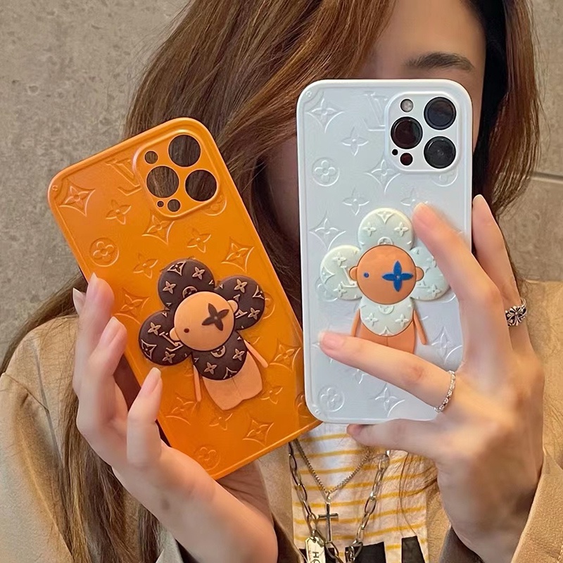 Ốp điện thoại chống sốc họa tiết hoa nổi 3D cho IPHONE 13 PRO MAX 12 PRO 11 X XS XR 8 7 PLUS