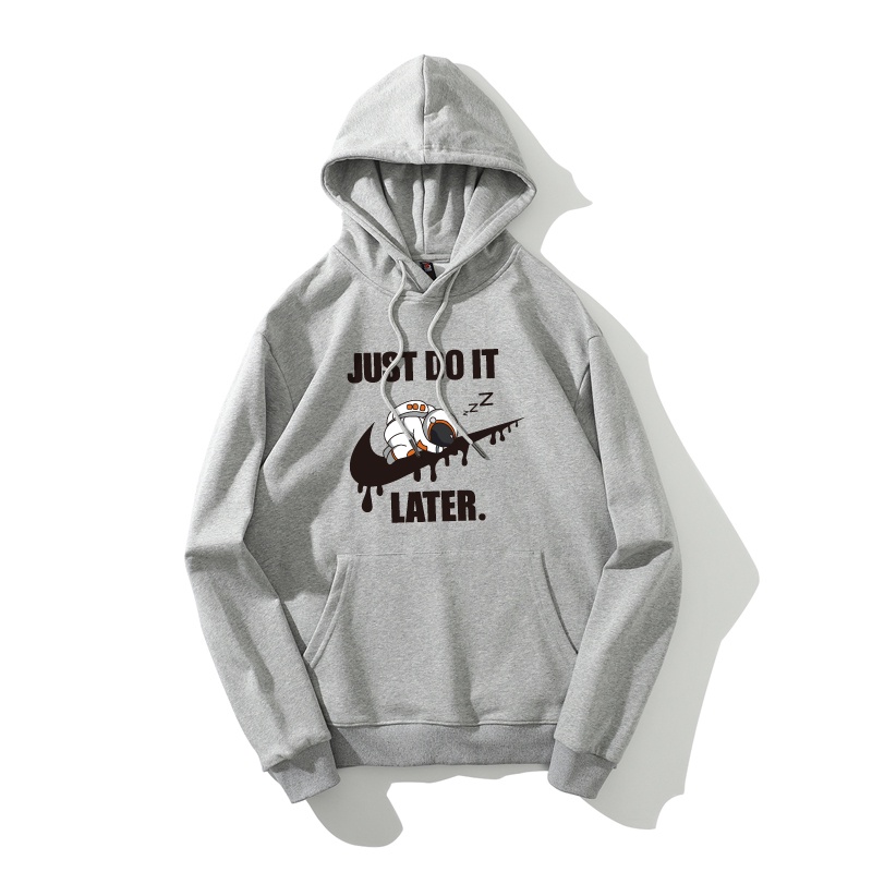 Áo Hoodie HappyFamily Unisex Just Do It Later Họa Tiết Phi Hành Gia Chất Cotton 100 Cao Cấp