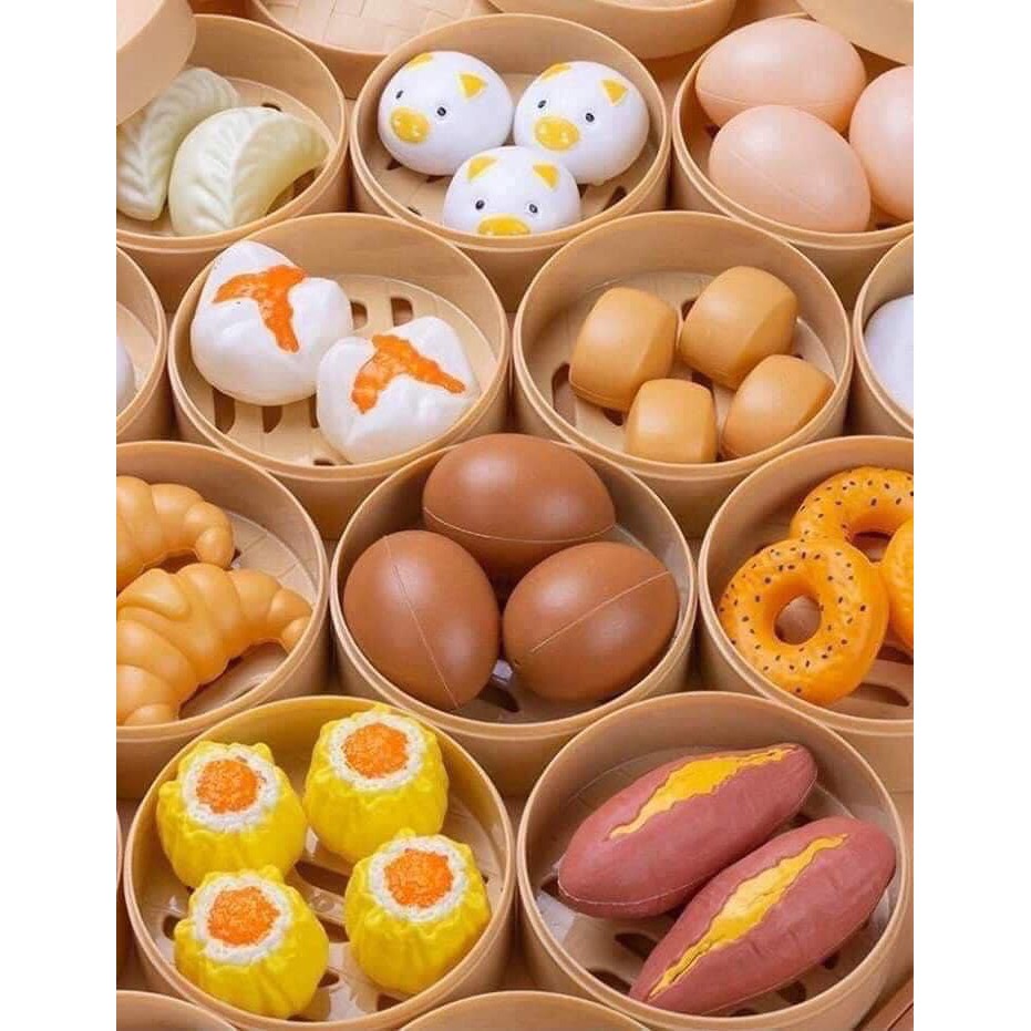 Bộ Đồ Chơi Bánh Bao 84 Chi Tiết Cho Bé