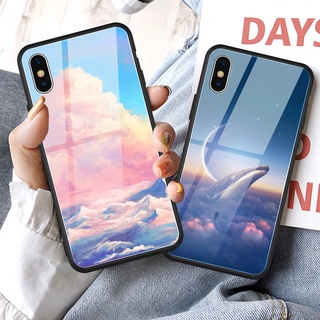 Ốp điện thoại kính họa tiết dải ngân hà cho HUAWEI P30 PRO P40 PRO NOVA 5T 3I MATE 20 30 PRO Y9 3E P20 PRO P30 LITE NOVA 2I HONOR 10 PLAY