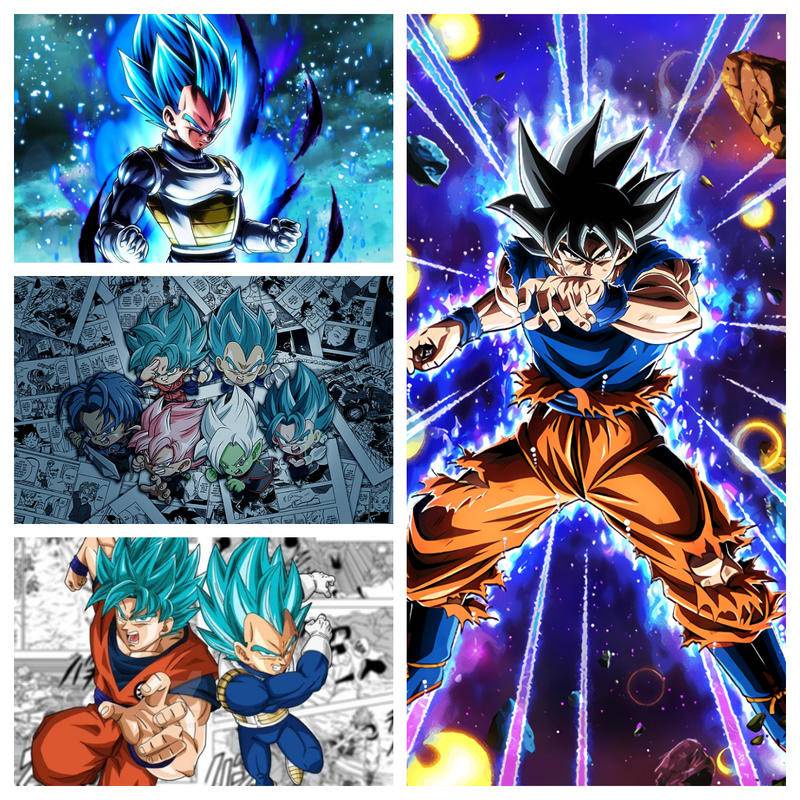 Tranh Vải Bạt Treo Tường In Hình Anime Dragon ball Trang Trí Nhà Cửa