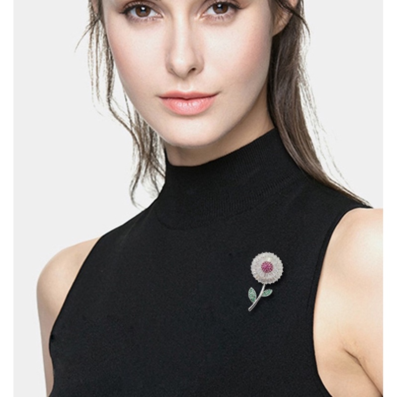 TRÂM CÀI ÁO CECY PHA LÊ SWAROVSKI SUNFLOWER 1137, ĐÁ TINH XẢO, SÁNG BÓNG, CÀI ÁO VEST, VAY, AO LEN...