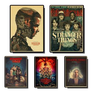 Tranh Vải Treo Tường In Hình stranger things Phong Cách vintage Trang Trí Nội Thất Quán Cà Phê / bar