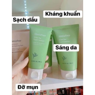 SỬA RỬA MẶT TRÀ XANH INNISFREE GREEN TEA CLEANSING FOAM