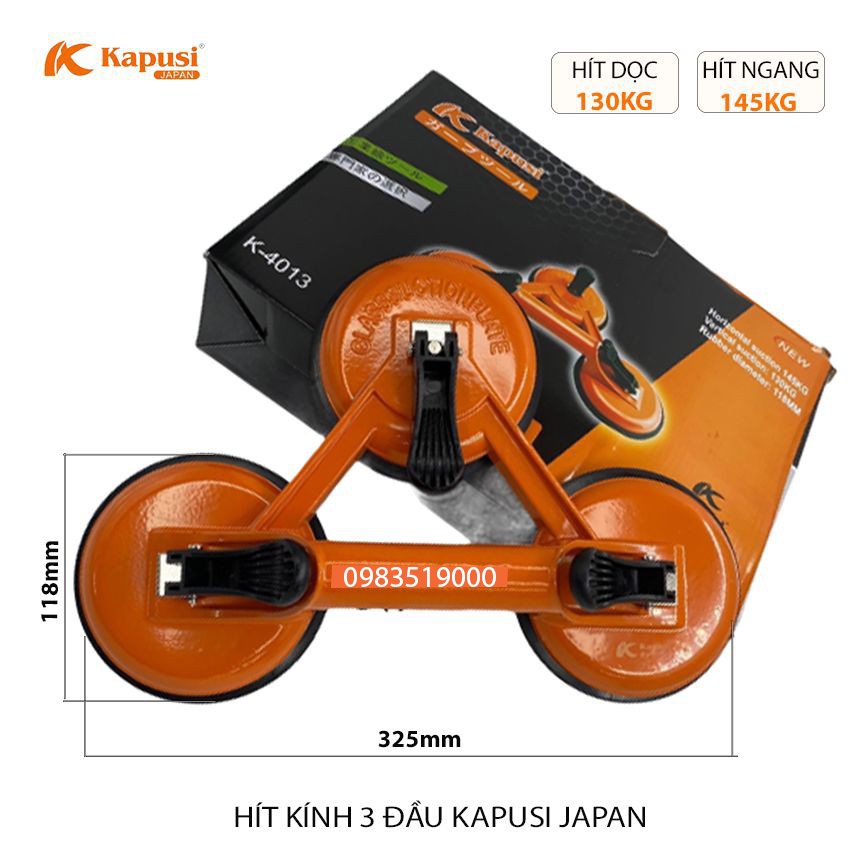 HÍT KÍNH 3 CHẠC CAM KAPUSI