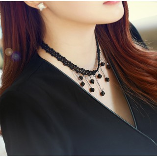Vòng cổ chocker đính đá mẫu mới