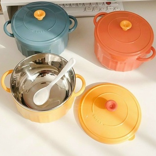 Bát úp mỳ lõi inox giữ nhiệt có quai cầm tô đựng thực phẩm an toàn